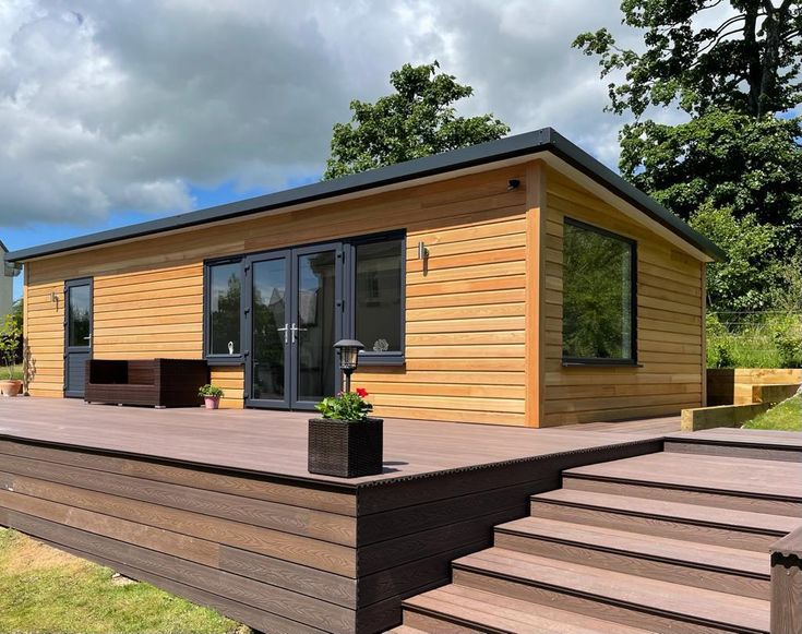 Discover the Incredible Benefits of Modular Homes Today. 3 Modular house with deck and stairs