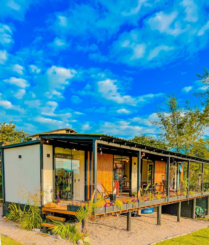 Discover the Incredible Benefits of Modular Homes Today. 2 Modular house with outdoor leisure area