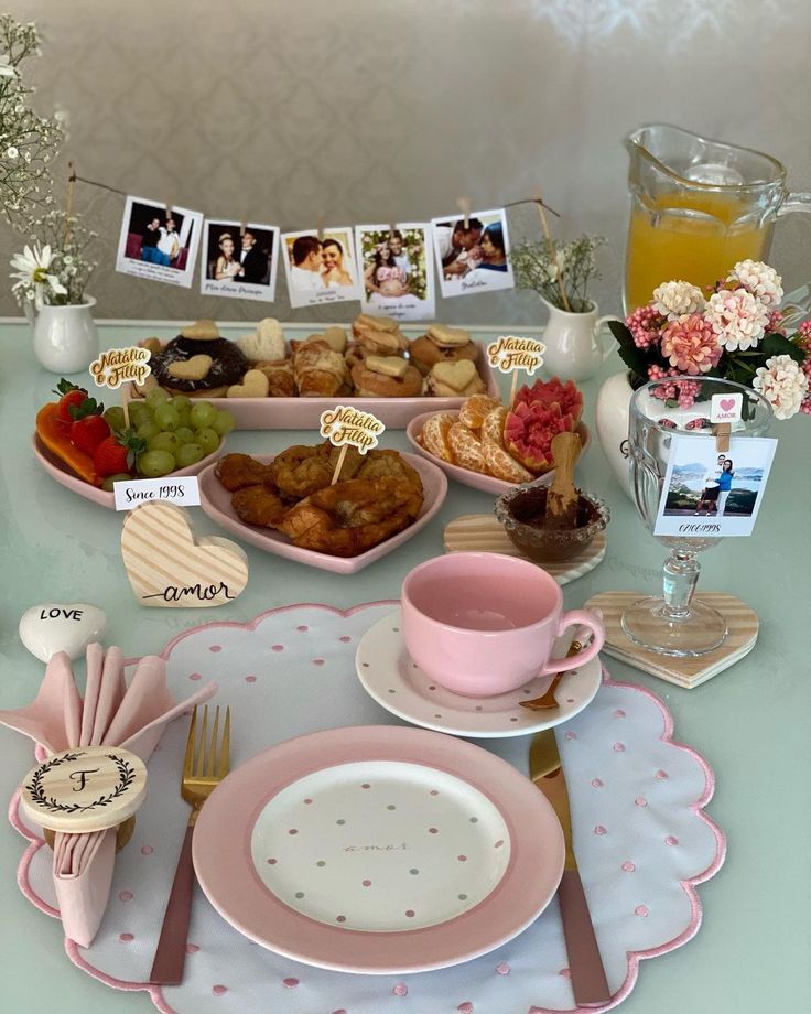 Inspiration for a breakfast setup