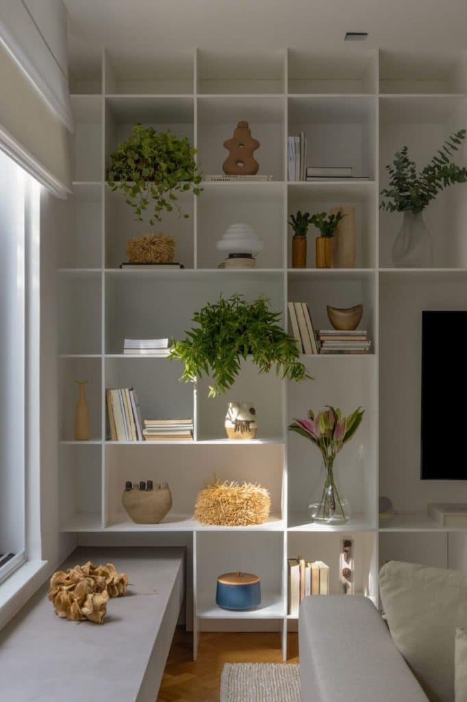 Multi-use white shelf