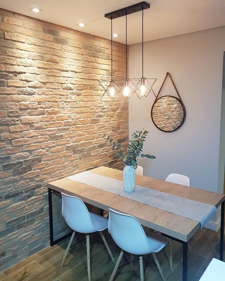 Transform Your Kitchen: Essential Tips for a Stunning Countertop. 9 Wooden table against a brick wall