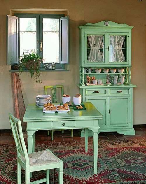 Timeless Charm: Vintage Movies Transforming Your Decor Aesthetics. 6 Vintage light green kitchen