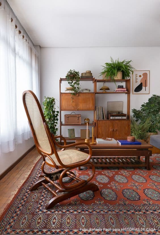 Timeless Charm: Vintage Movies Transforming Your Decor Aesthetics. 2 Rocking chair