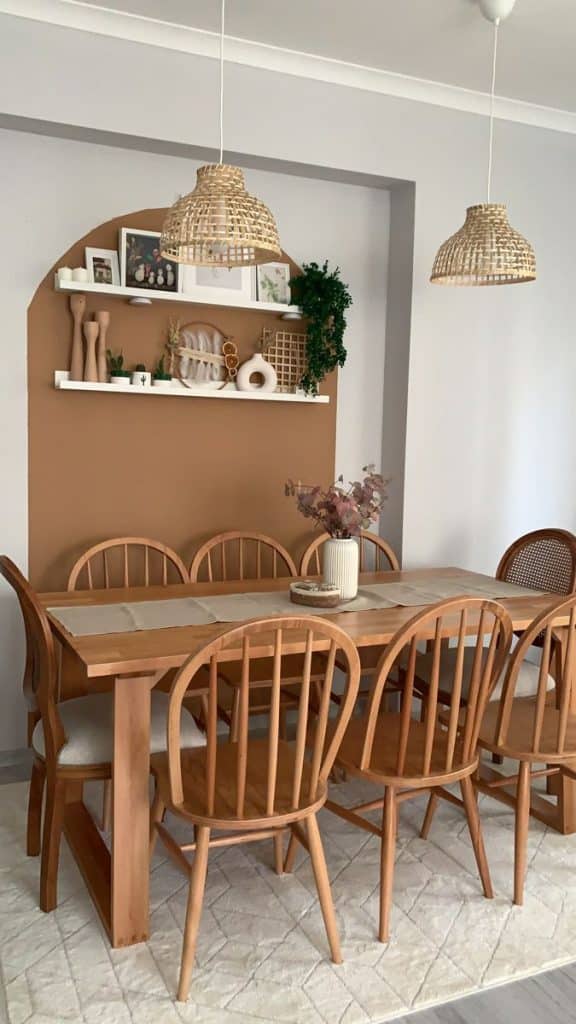 Transform Your Home with Stunning Decorative Pendants Today. 2 Dining room with natural fiber pendants