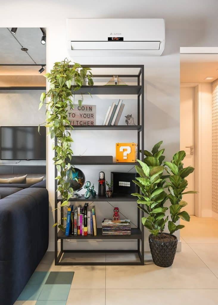 Transform Your Small Walls with Stunning Decor Ideas. 7 Wall with shelf and plants