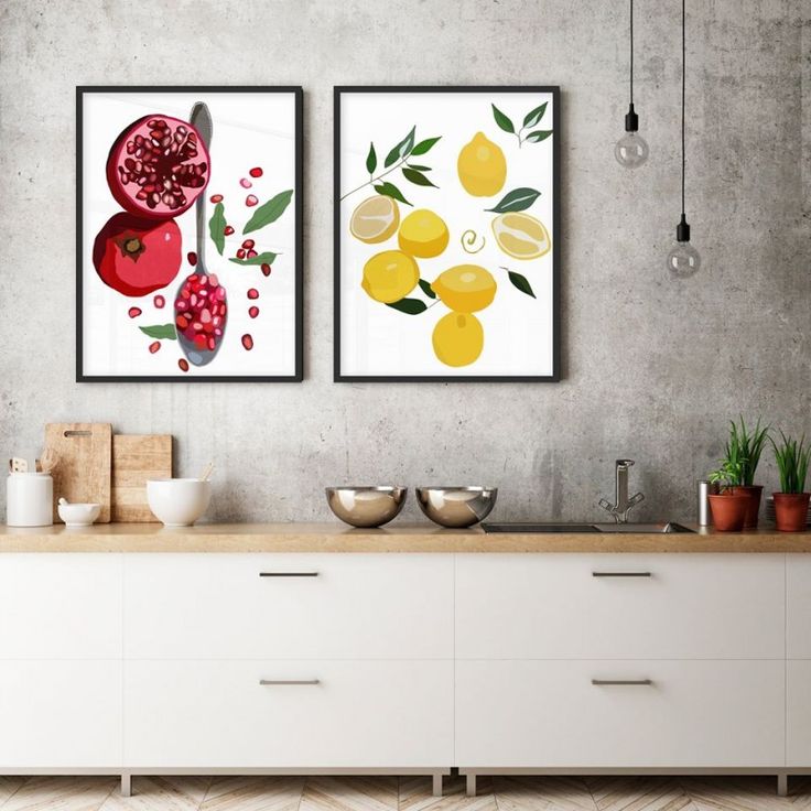 Transform Your Kitchen with Stunning Quadros and Ideas. 1 Options with fruit pictures