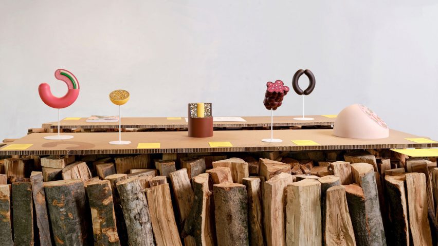 Medprostor Stacks Firewood for Ljubljana Design Biennial 1 Firewood was used as modular stackable elements for the scenography of the BIO27 Super Vernaculars design biennial.