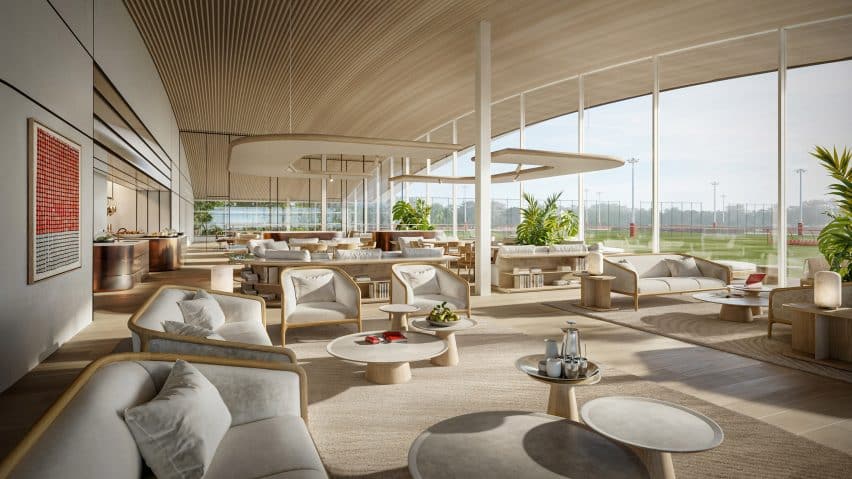 Rendering of the Carrington training ground renovation by Foster + Partners.
