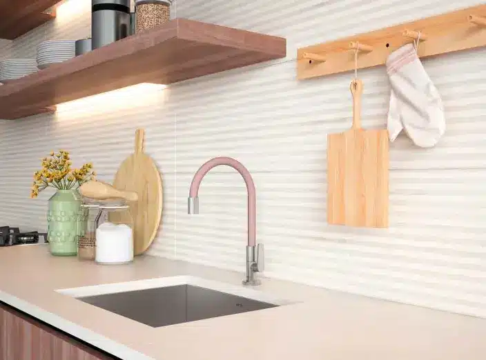 Inspiring Compact Kitchen Ideas for Efficient Small Spaces. 2 Small apartment kitchen with shelves, hooks, supports, hanging cabinets, and labeled airtight containers, maximizing organization and style. Photo: Deca