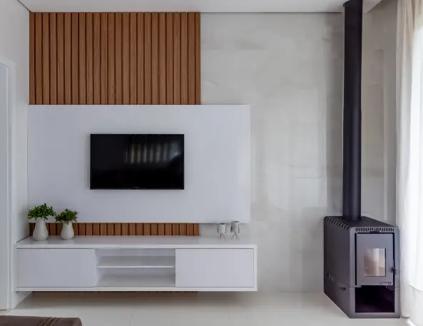 Transform Your Living Room with Stunning TV Panel Ideas. 6 Choose TV panel models that harmonize with the colors and furniture of the living room – Photo: Shutterstock