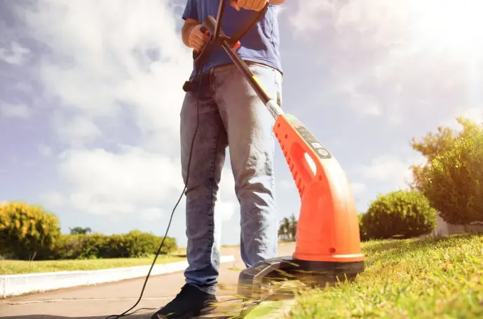 There are several types of grass trimmers, with the nylon cord type being the most commonly used