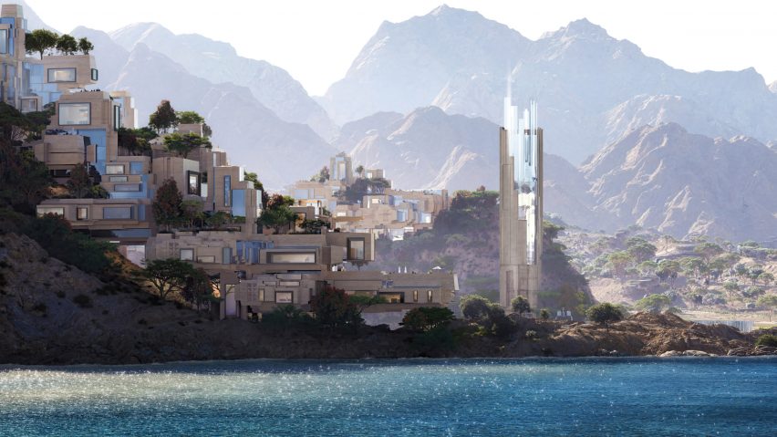 This Week We Look Forward to Architecture and Design Trends of 2024 4 Conceptual artwork for the Norlana region of the Neom mega-development, highlighting a marina town.