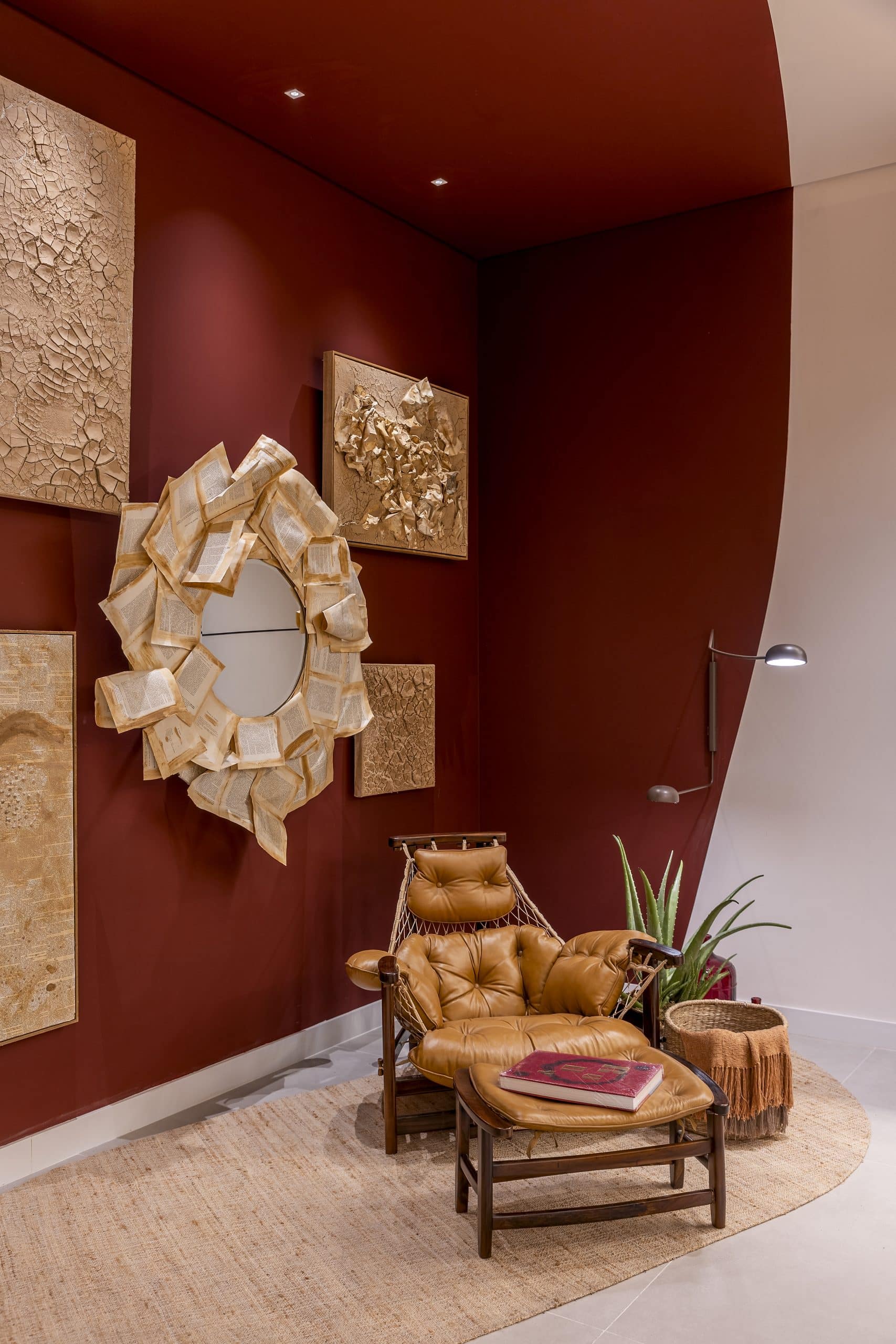 Project with Jangada armchair, designed by Romanian designer Jean Gillon