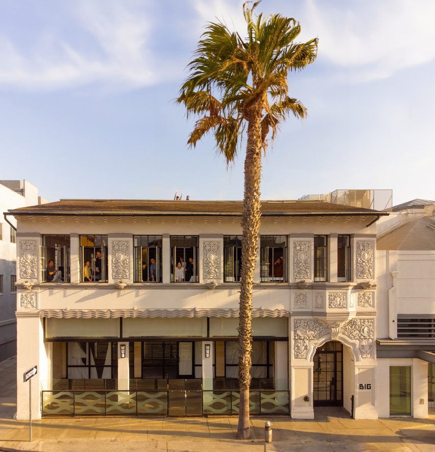 The office maintains original Spanish revival details along with new design elements.