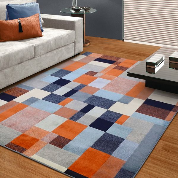 Vibrant Rugs That Transform Your Home Décor Effortlessly. 5 Room with colored geometric rug
