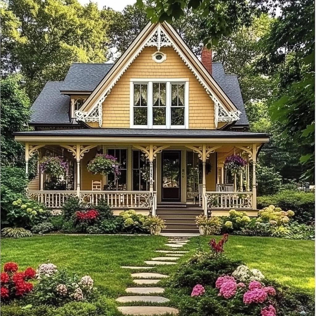 8 Fachadas de Casas Simples e Aconchegantes com Varanda
