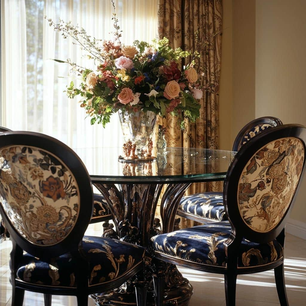 66 Ways to Incorporate Glass Round Tables into Your Decor 8 Mesa Redonda de Vidro: 66 Maneiras de Usar na Sua Decoração