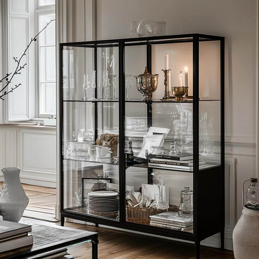 50 Ideas for Incorporating Glass Consoles into Your Home 4 Aparador de vidro: 50 ideias para decorar sua casa