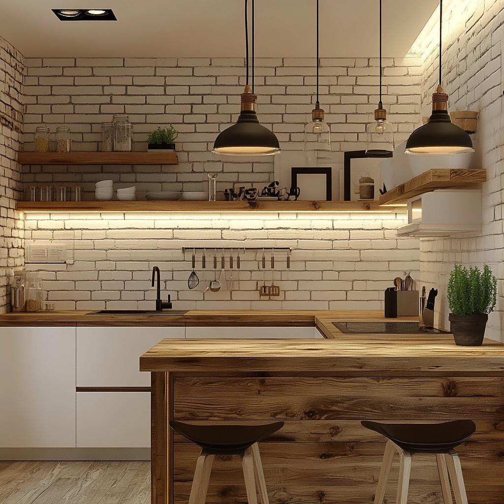 80 Opções de Bancada de Madeira para Cozinha que Decoram com Charme