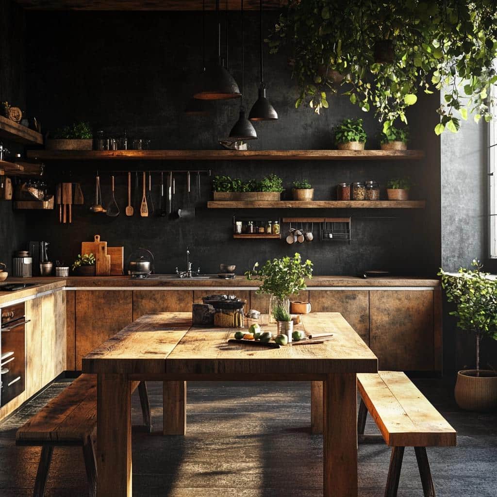 80 Opções de Bancada de Madeira para Cozinha que Decoram com Charme