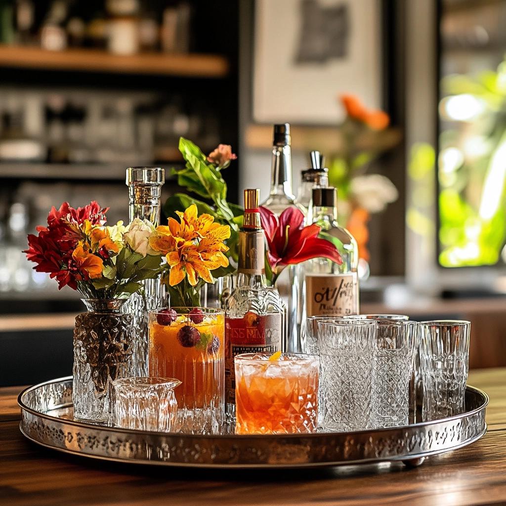 Learn How to Create a Home Bar Setup 4 Decore sua casa com uma bandeja-bar incrível