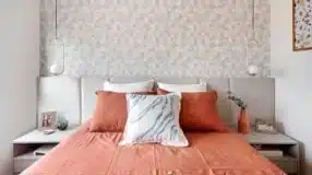 Foto de cabeceira com um design moderno