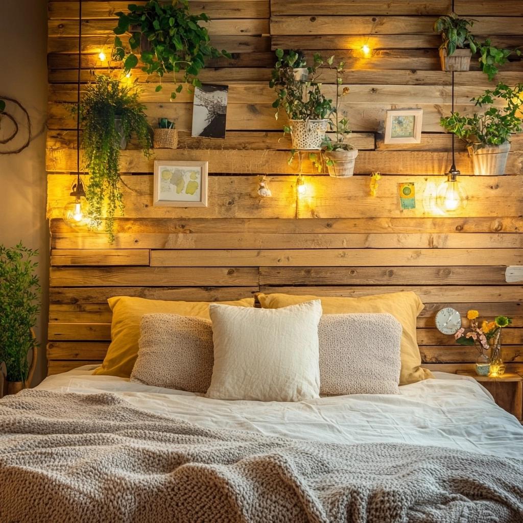 48 Amazing Ideas for an Eco-Friendly Headboard Decoration Using Pallets 1 Cabecinhas de pallet: 48 ideias incríveis para uma decoração ecológica