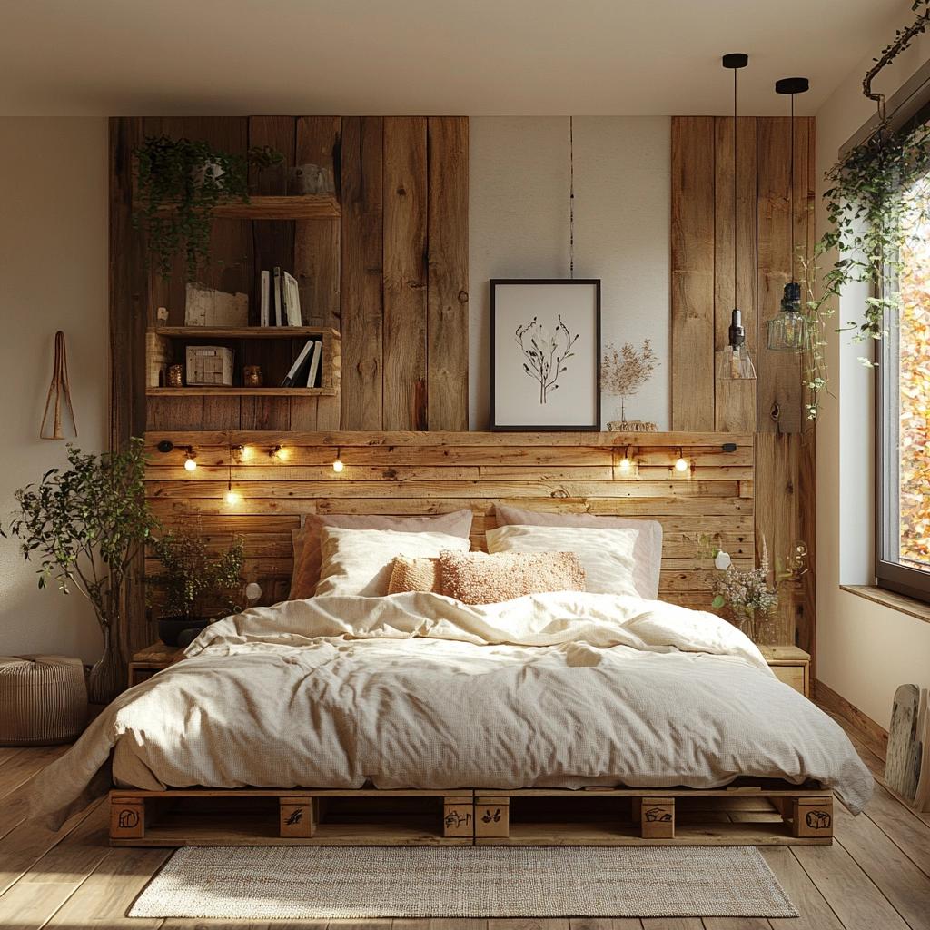 48 Amazing Ideas for an Eco-Friendly Headboard Decoration Using Pallets 6 Cabecinhas de pallet: 48 ideias incríveis para uma decoração ecológica