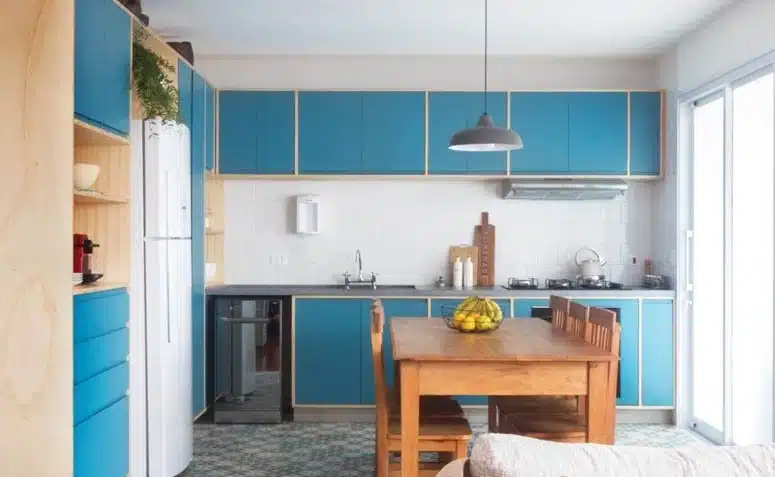 Foto de cozinha vermelha - 1