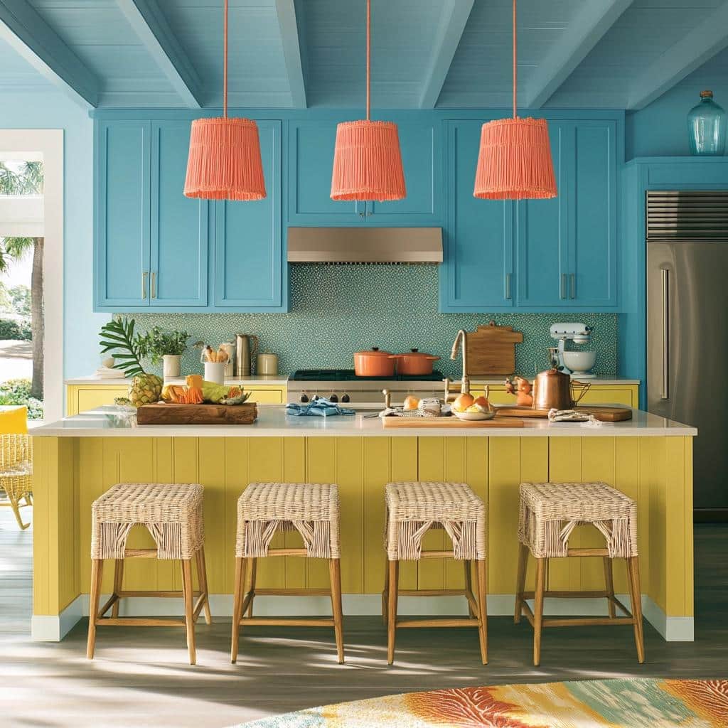 Cores para Cozinha: 70 Ideias Contagiantes para Colorir o Espaço