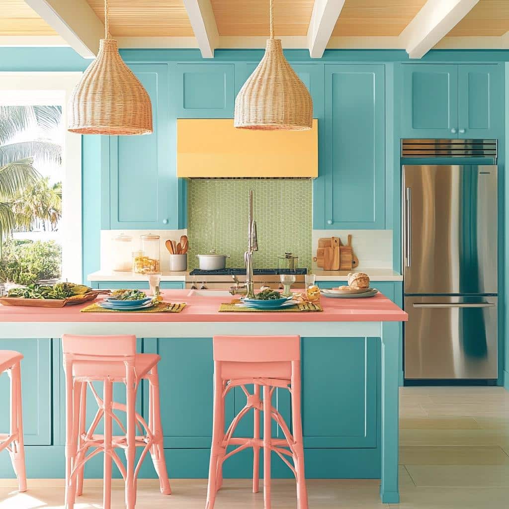 Cores para Cozinha: 70 Ideias Contagiantes para Colorir o Espaço