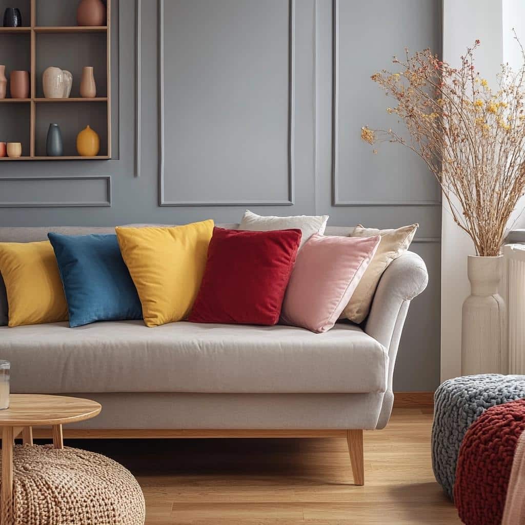 7 Colors That Go Well with Gray and How to Use Them in Decoration