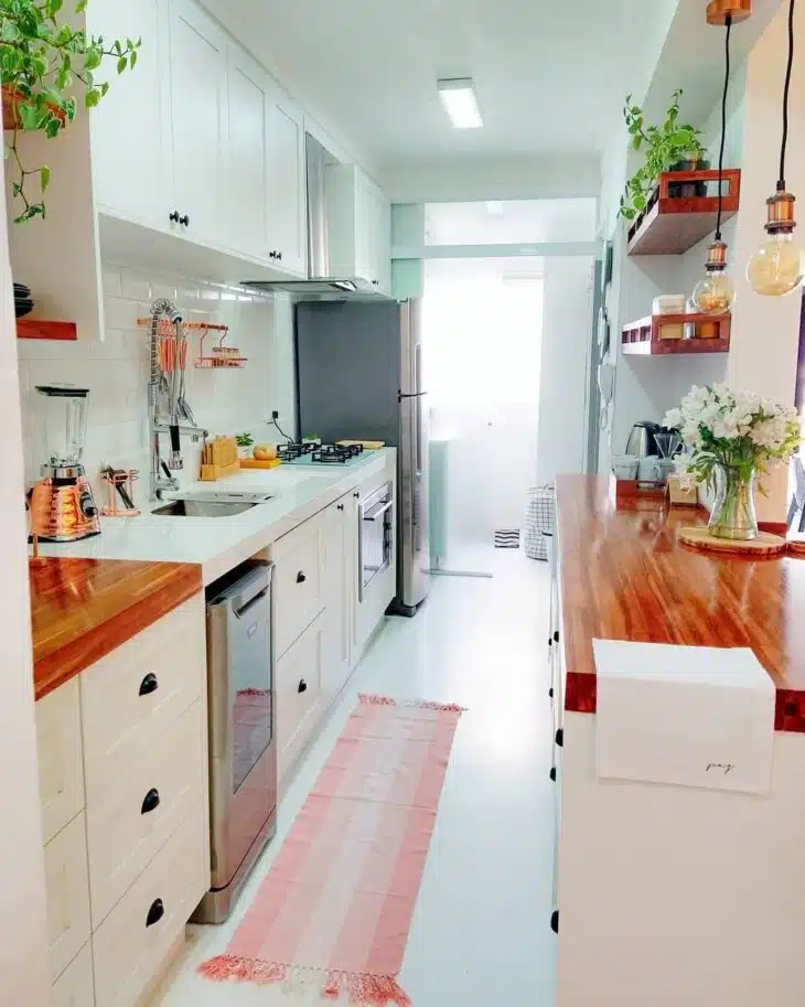 A simplicidade faz parte do estilo industrial.