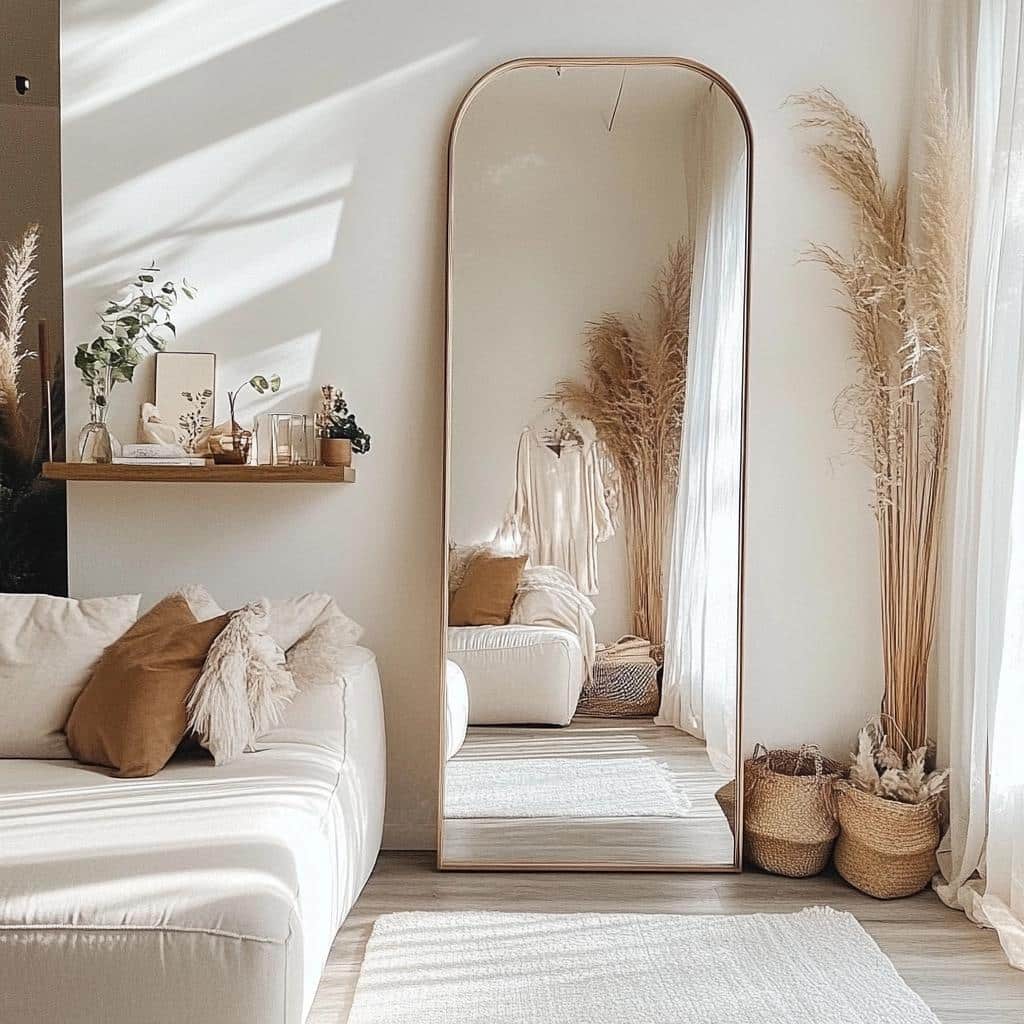 Inspirações para Decorar com Espelhos de Chão