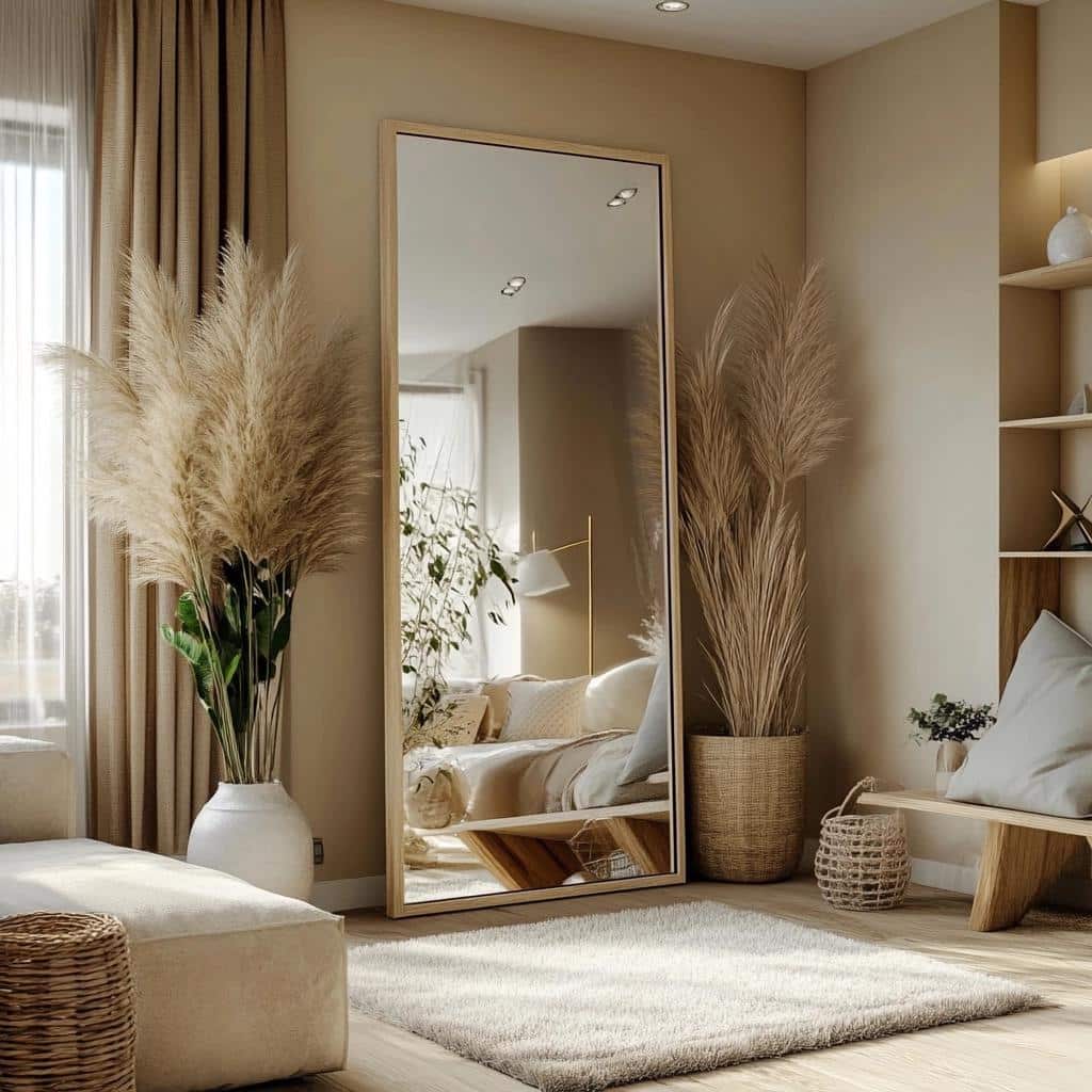 Inspirações para Decorar com Espelhos de Chão
