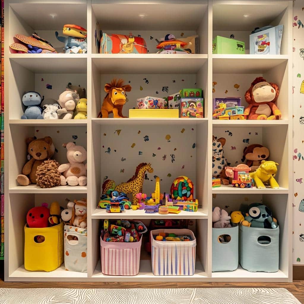 75 Creative Ways to Organize Toy Storage and Reduce Clutter 4 Estante para brinquedos: 75 ideias para deixar tudo em ordem