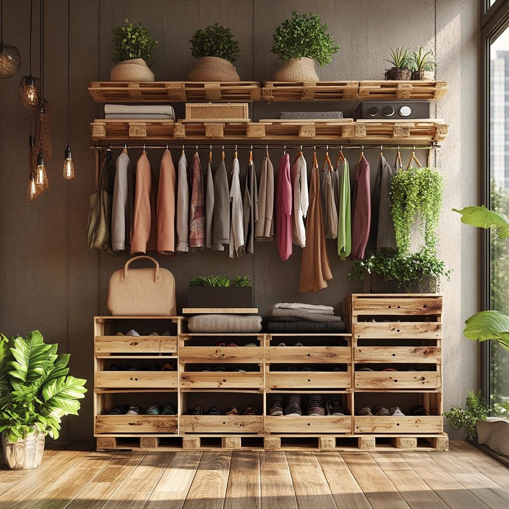 Aprenda a Fazer um Guarda-Roupa de Pallet com 50 Ideias Inspiradoras
