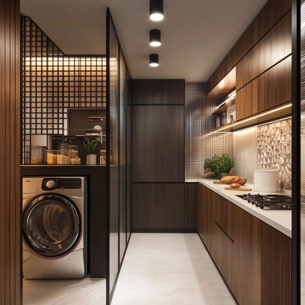 6 ideias criativas para separar a cozinha da lavanderia