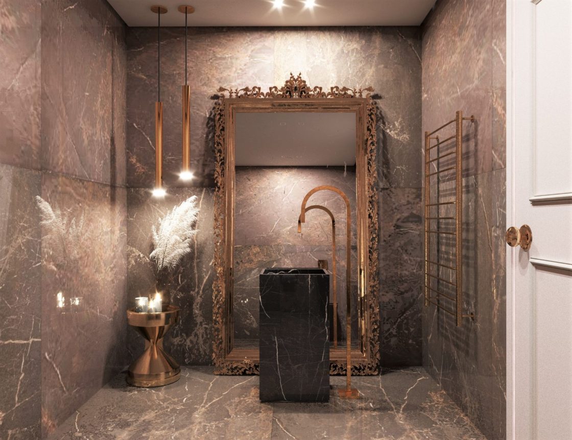Maximalismo no lavabo (Projeto: Portobello Shop Niterói)