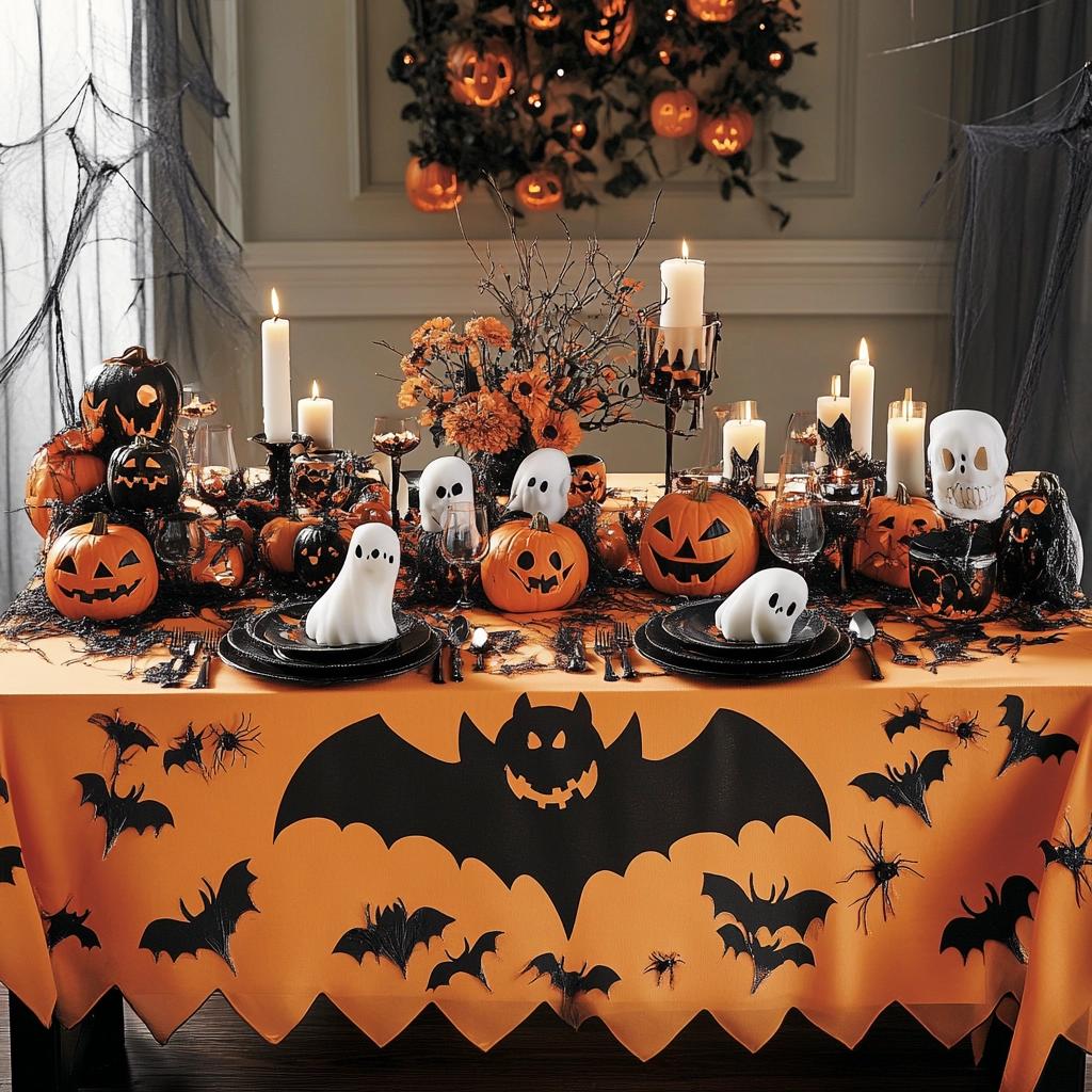 70 Ideias de mesas de Halloween para uma decoração assustadora