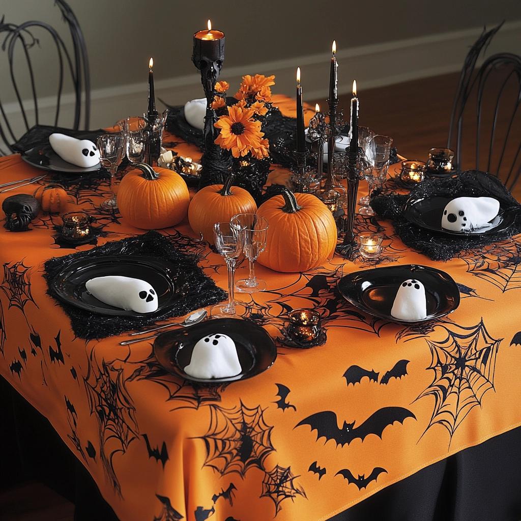 70 Ideias de mesas de Halloween para uma decoração assustadora