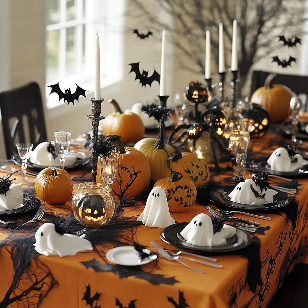 70 Ideias de mesas de Halloween para uma decoração assustadora