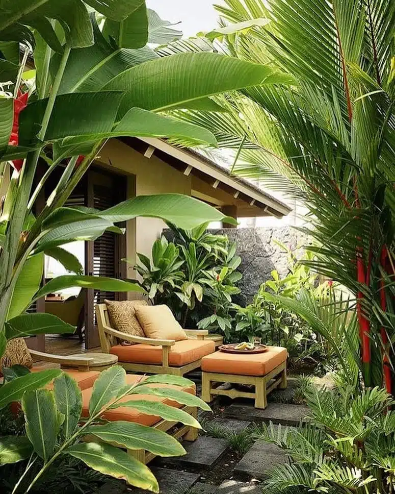 Garden Furniture: 50 Inspirations to Decorate Your Space 9 Puffs redondos decorativos.