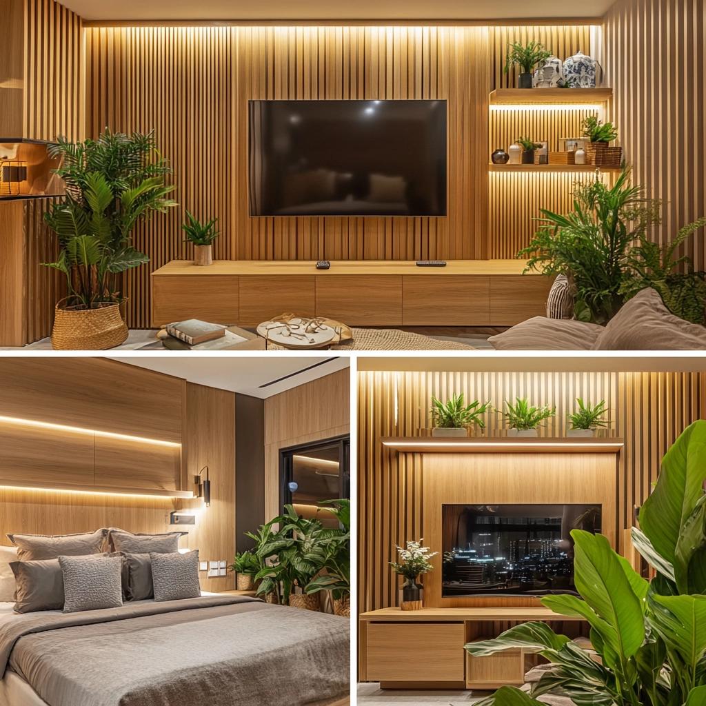 How to Use Slatted Panels to Transform Your Decor 1 Como usar o painel ripado para transformar sua decoração