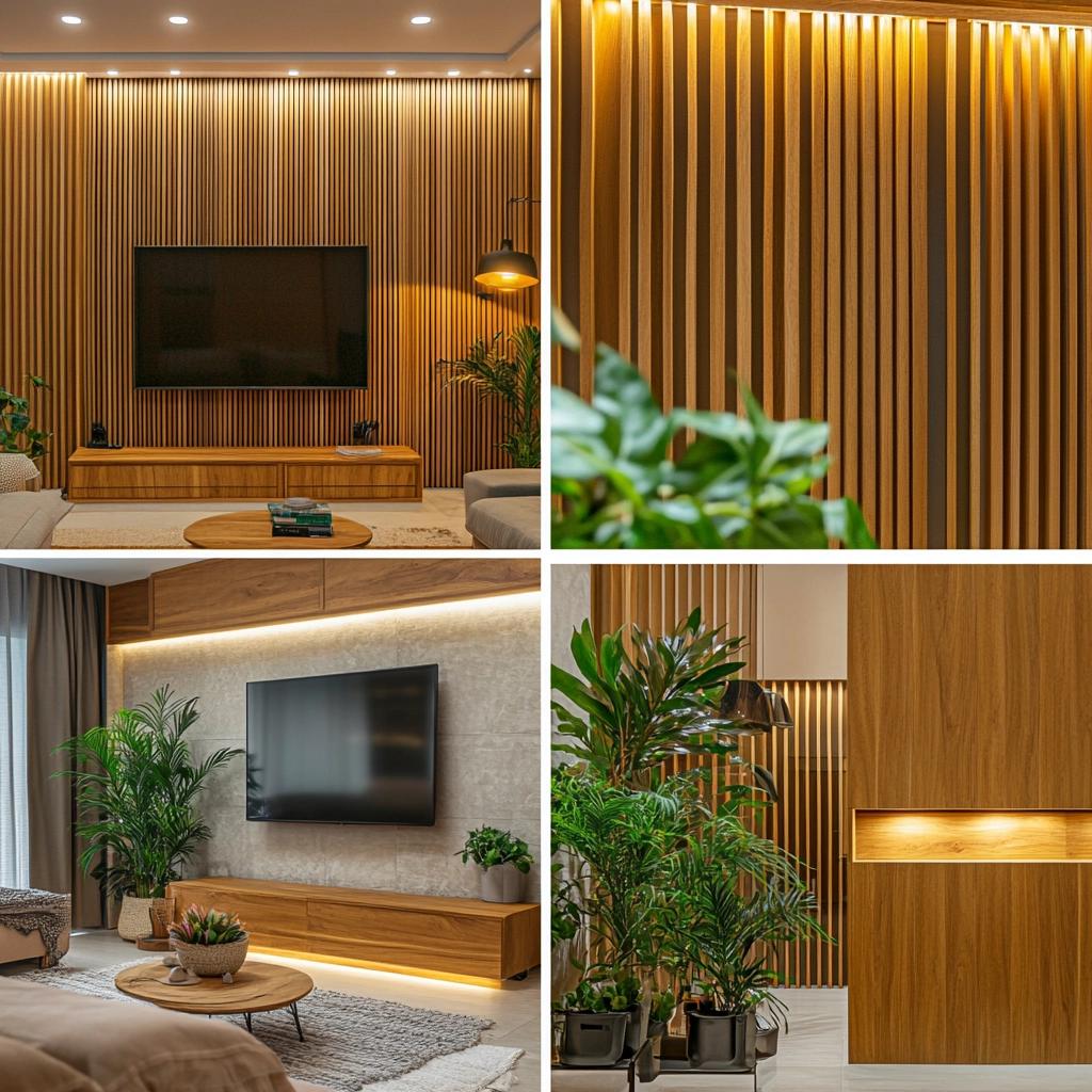 How to Use Slatted Panels to Transform Your Decor 8 Como usar o painel ripado para transformar sua decoração