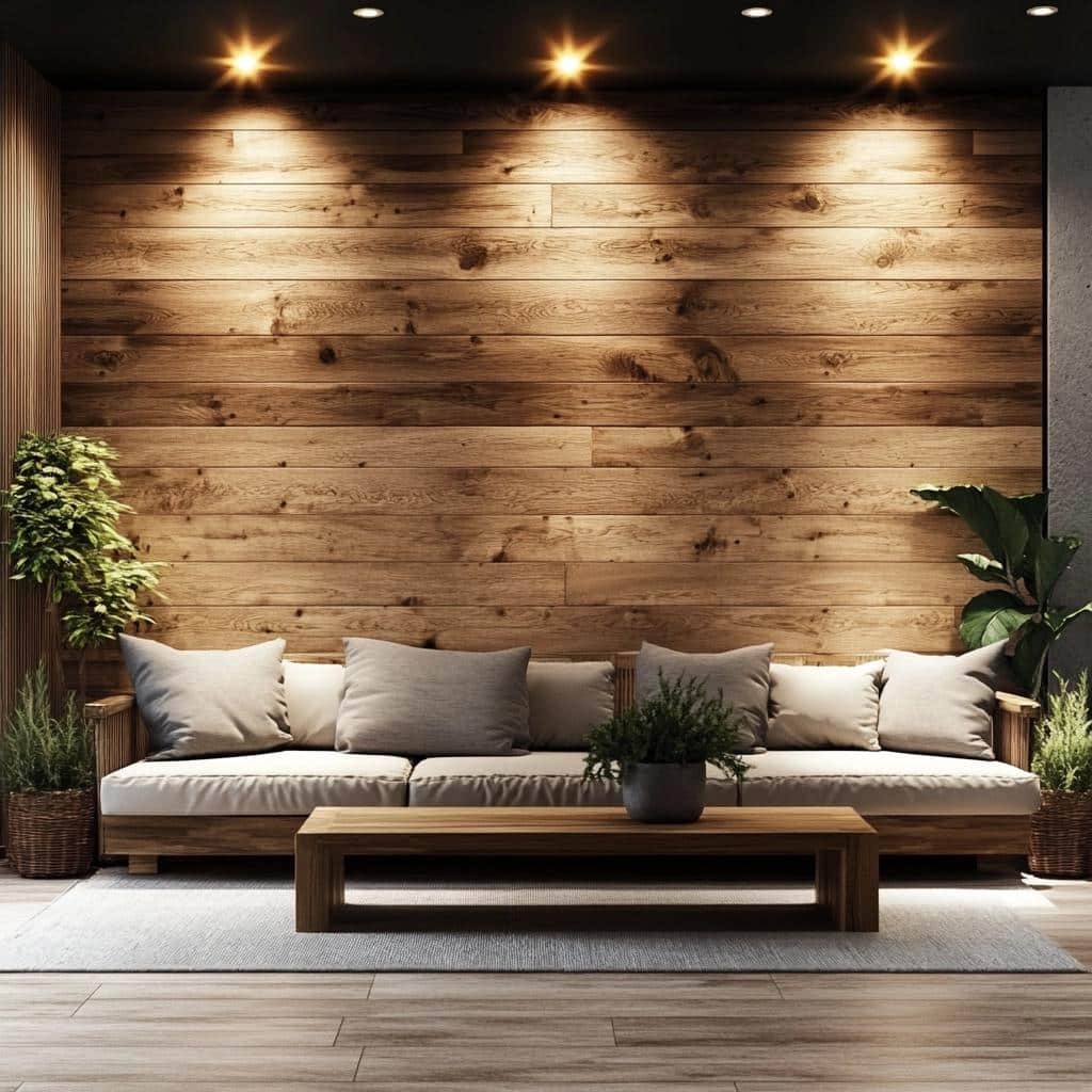 70 Cozy Wood Wall Ideas to Transform Your Space 4 70 Ideias de Parede de Madeira para um Espaço Aconchegante