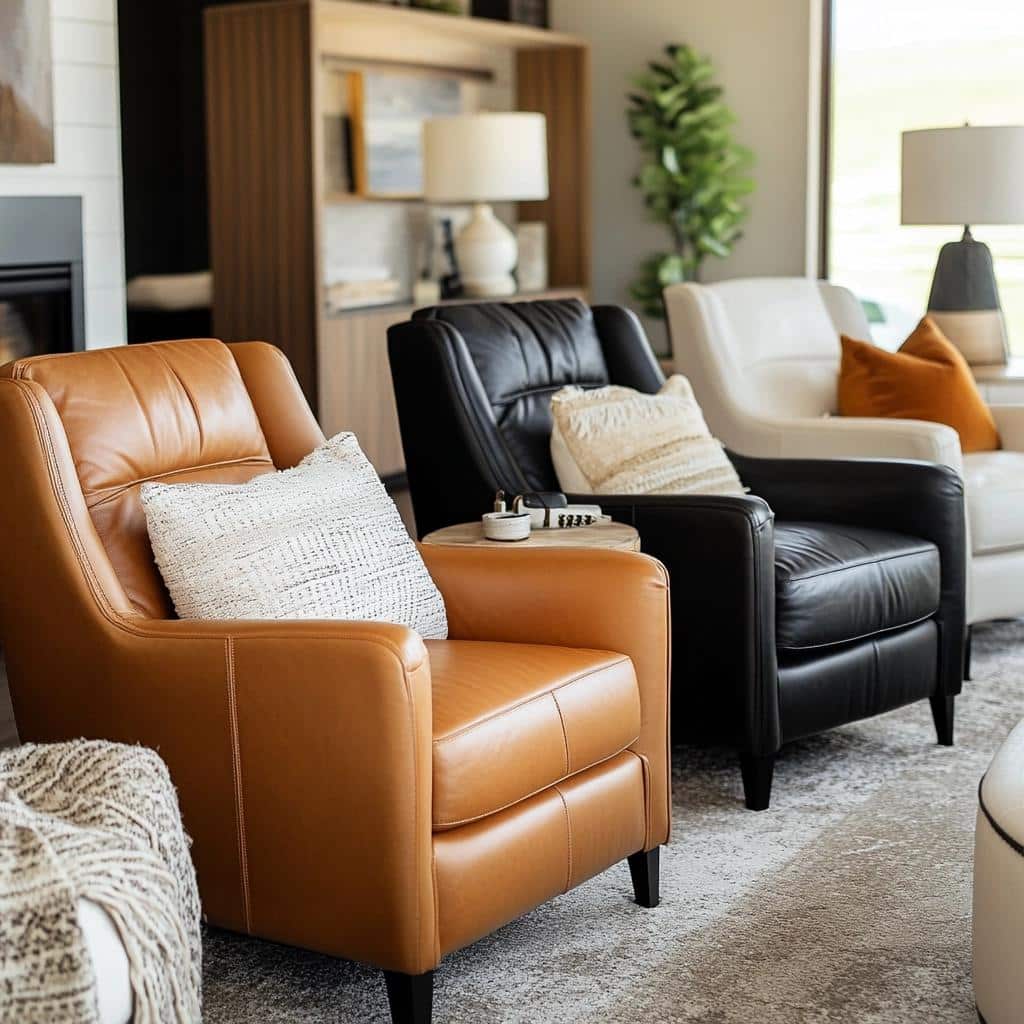 70 Leather Armchair Designs for Impeccable Home Decoration 4 70 Modelos de Poltrona de Couro para uma Decoração Impecável