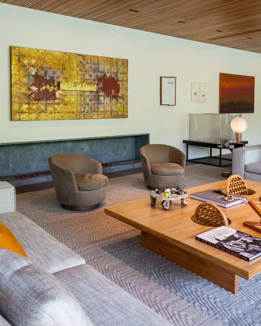 foto de poltronas modernas coloridas e marcantes, estilo arrojado