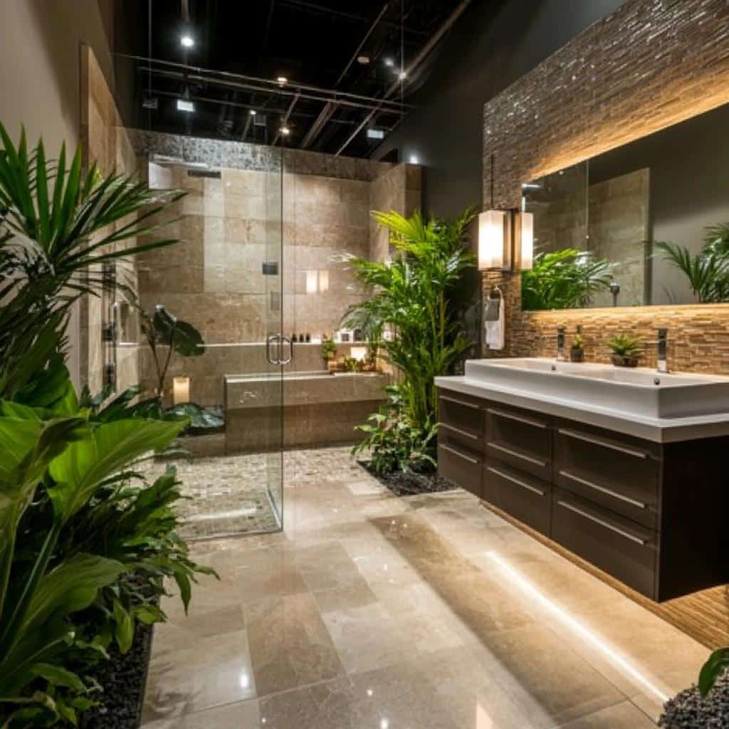 8 Projetos Modernos de Porcelanato para Banheiro