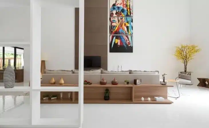 50 Models That Prove the Versatility of Porcelain Tile for Living Rooms 10 Vanessa Melo